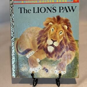 VTG 1st Ed 1959 "A" Little Golden Book, The Lion's Paw